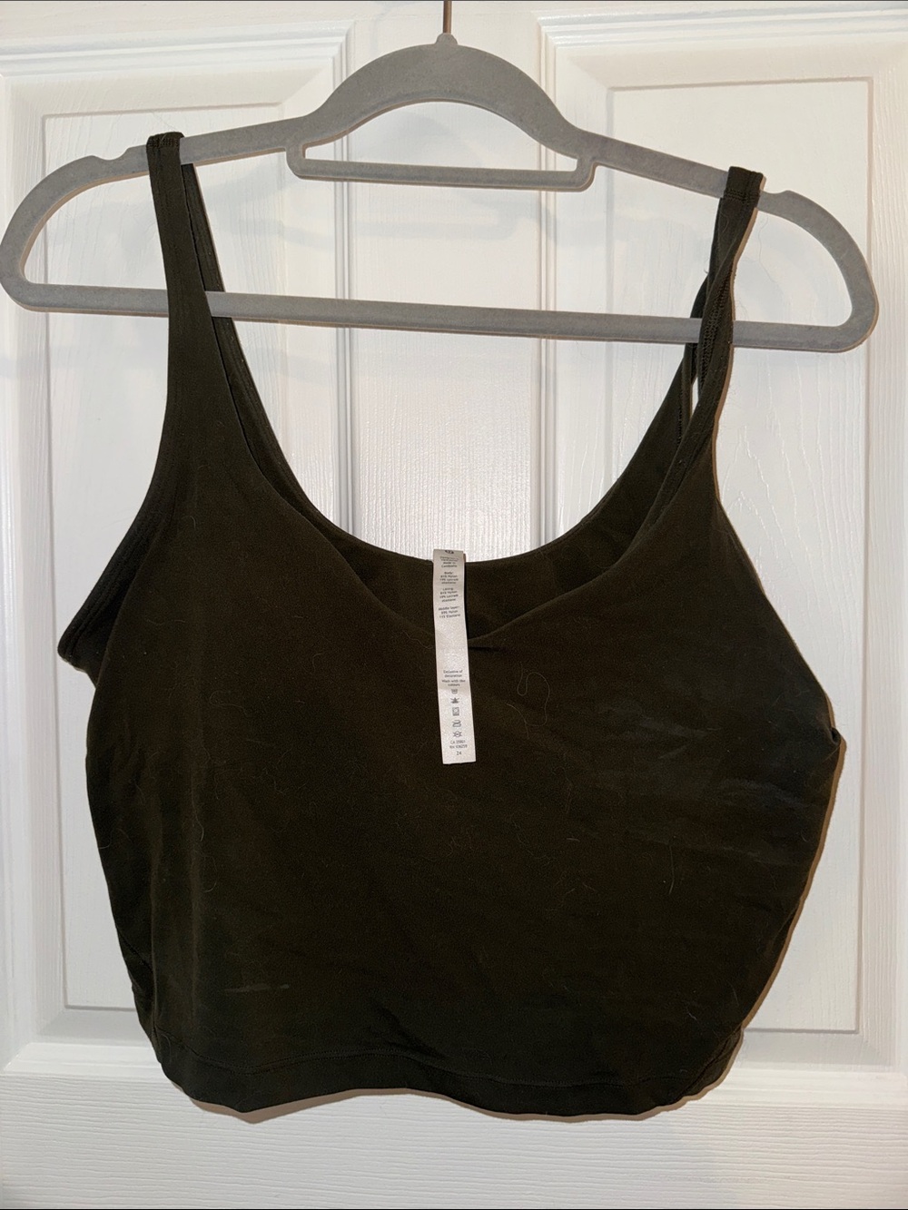 lululemon athletica Black Cropped Tank Camisole